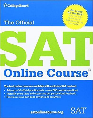 the official sat online course 1st edition the college board 145730001x, 978-1457300011