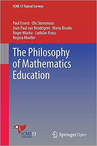 the philosophy of mathematics education 1st edition paul ernest, ole skovsmose, jean paul van bendegem, maria