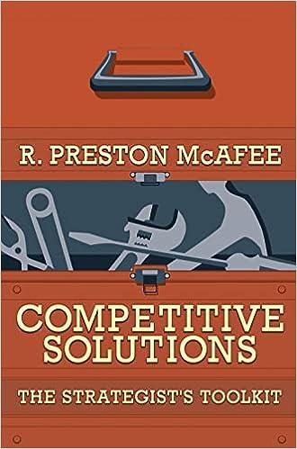competitive solutions the strategists toolkit 1st edition r. preston mcafee 0691124035, 978-0691124032