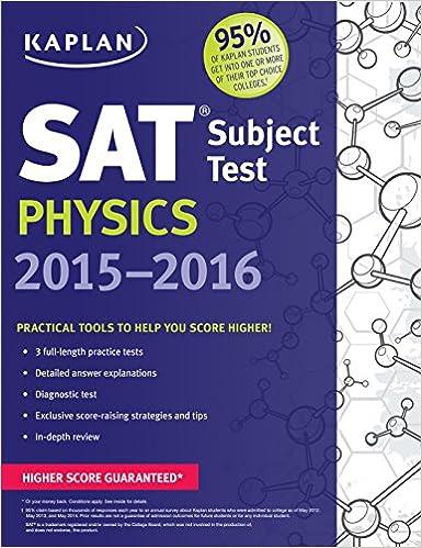 sat subject test physics 2015-2016 2016 edition kaplan 1618658476, 978-1618658470