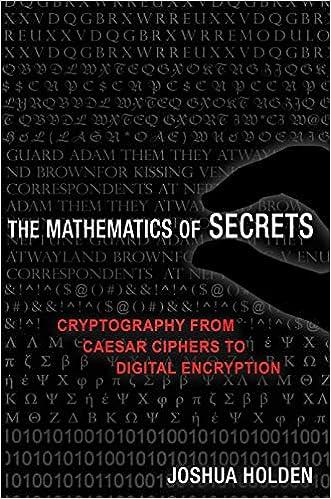 The Mathematics Of Secrets Cryptography From Caesar Ciphers To Digital Encryption