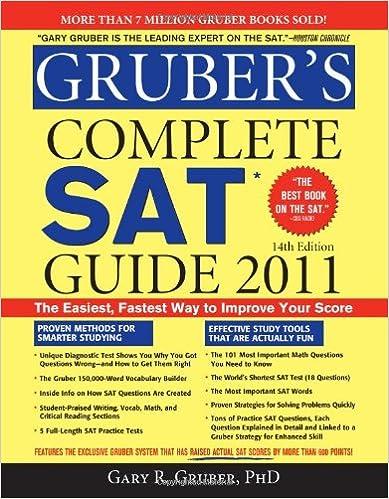 grubers complete sat guide 2011 14th edition gary gruber 1402237774, 978-1402237775
