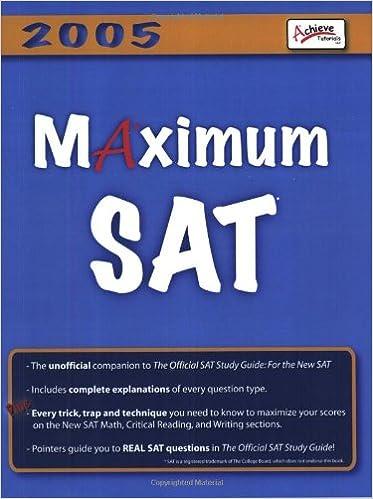 maximum sat 2005 2005 edition peter edwards 1411623851, 978-1411623859
