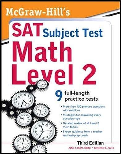 sat subject test math level 2 3rd edition john diehl 0071763678, 978-0071763677