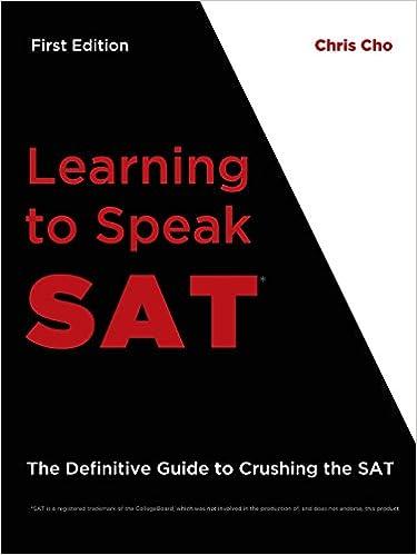 learning to speak sat 1st edition christopher cho 1365691497, 978-1365691492