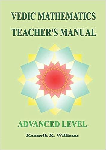vedic mathematics teachers manual  advanced level 1st edition kenneth williams 1902517180, 978-1902517186