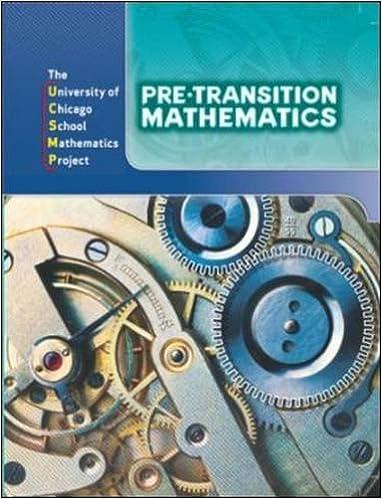 pre transition mathematics 1st edition john w. mcconnell, cathy hynes feldman, deborah heeres, emily