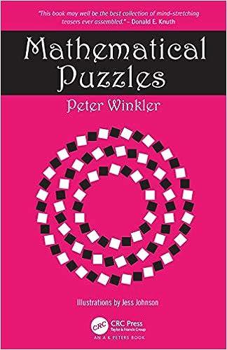mathematical puzzles 1st edition peter winkler 0367206927, 978-0367206925