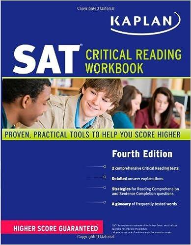 sat critical reading workbook 4th edition kaplan 1419550691, 978-1419550690