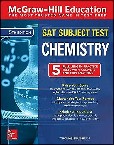 sat subject test chemistry 5th edition thomas evangelist 1260135365, 978-1260135367