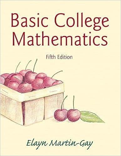 basic college mathematics 5th edition elayn martin-gay 0321950976, 978-0321950970