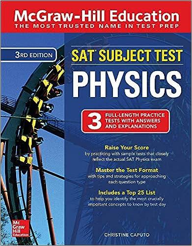 sat subject test physics 3rd edition christine caputo 1260135381, 978-1260135381