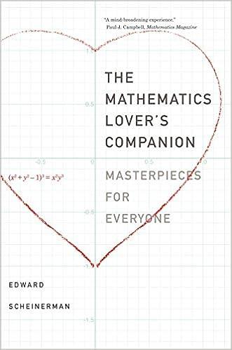 the mathematics lovers companion masterpieces for everyone 1st edition edward r. scheinerman 0274759349,