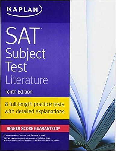sat subject test literature 10th edition kaplan test prep 1506209211, 978-1506209210