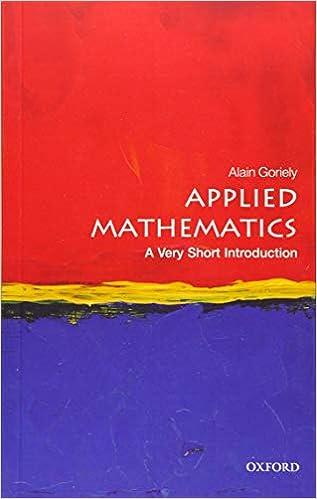 applied mathematics a very short introduction 1st edition alain goriely 0198754043, 978-0198754046