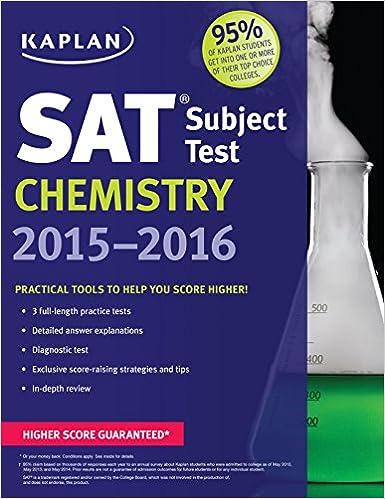 sat subject test chemistry 2015-2016 2016 edition kaplan 1618658433, 978-1618658432