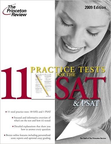 10 practice tests for the sat and psat 2009 2009 edition the princeton review 0375428607, 978-0375428609