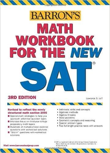 barrons math workbook for the new sat 3rd edition lawrence s. leff 0764123653, 978-0764123658
