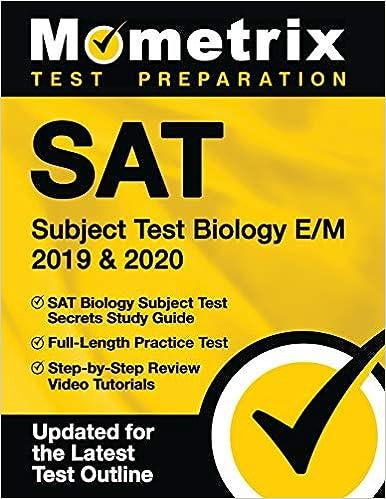 sat subject test biology e/m 2019 and 2020 2020 edition mometrix college credit test team 1516711661,