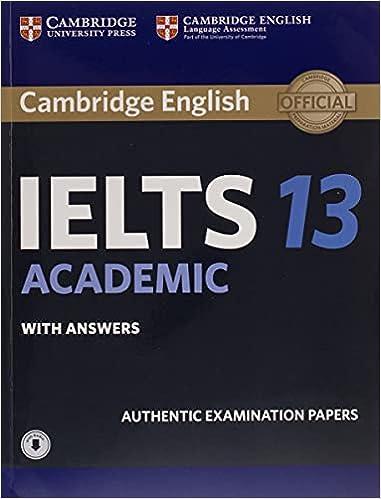 cambridge english ielts 13 academic with answers 1st edition cambridge university press 1108553095,