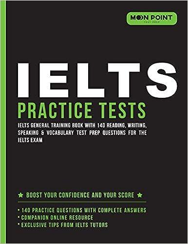 ielts practice tests 1st edition moon point test prep 0999876449, 978-0999876442