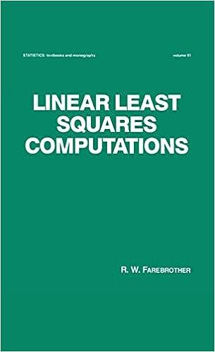 linear least squares computations 1st edition r.w. farebrother 0824776615, 978-0824776619
