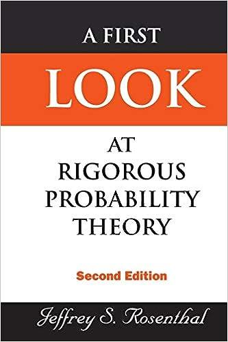 a first look at rigorous probability theory 2nd edition jeffrey s rosenthal 9812703713, 978-9812703712