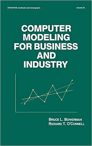computer modeling for business and industry 1st edition bruce l. bowerman 0824772962, 978-0824772963
