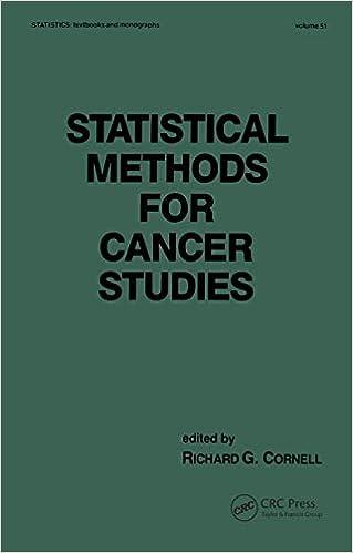 statistical methods for cancer studies 1st edition richard g. cornell 0367451867, 978-0367451868