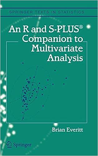 an r and s plus companion to multivariate analysis 2nd edition brian s. everitt 1852338822, 978-1852338824