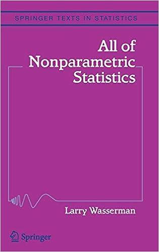 all of nonparametric statistics 1st edition larry wasserman 1441920447, 978-1441920447