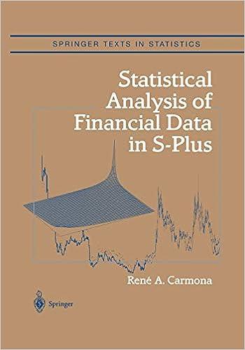 statistical analysis of financial data in s plus 1st edition rené carmona 1441919082, 978-1441919083