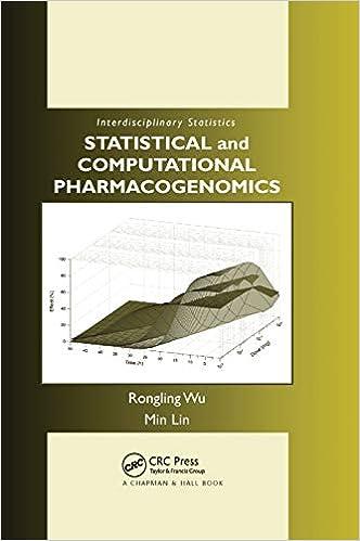 statistical and computational pharmacogenomics 1st edition rongling wu , min lin 0367387026, 978-0367387020