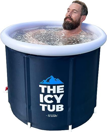the icy tub ice bath tub cold plunge for athletes recovery inflatable  the icy tub b0bvd84cft