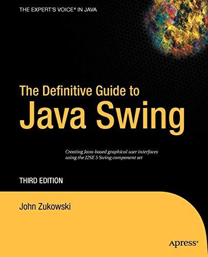 the definitive guide to java swing 1st edition john zukowski 1590594479, 978-1590594476