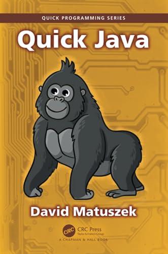 quick java 1st edition david matuszek 1032502770, 978-1032502779