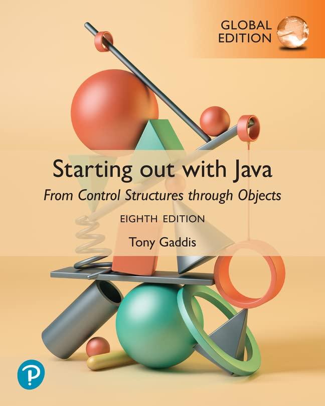 starting out with java from control structures through objects 8th edition tony gaddis 129272157x,