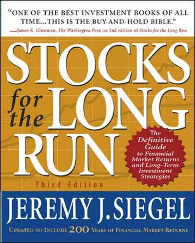 stocks for the long run 3rd edition jeremy j. siegel 007137048x, 978-0071370486