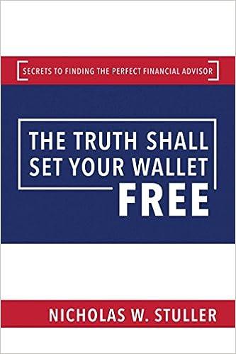 the truth shall set your wallet free secrets to finding the perfect financial advisor 1st edition nicholas w.