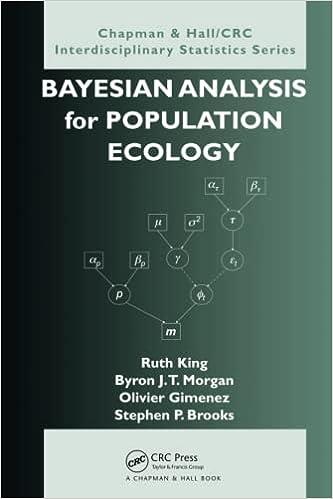 bayesian analysis for population ecology 1st edition ruth king, byron morgan, olivier gimenez, steve brooks