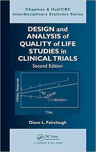 design and analysis of quality of life studies in clinical trials 2nd edition diane l. fairclough 1420061178,