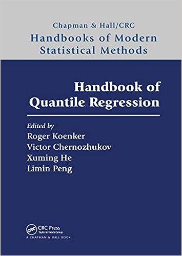 handbook of quantile regression handbooks of modern statistical methods 1st edition roger koenker , victor