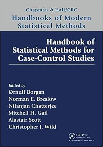 handbook of statistical methods for case control studies 1st edition Ørnulf borgan, norman breslow, nilanjan
