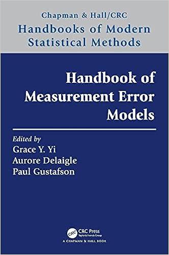 handbook of measurement error models 1st edition grace y. yi  aurore delaigle, paul gustafson 1138106402,