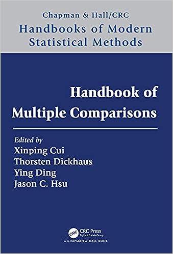 handbook of multiple comparisons 1st edition xinping cui , thorsten dickhaus, ying ding , jason c. hsu