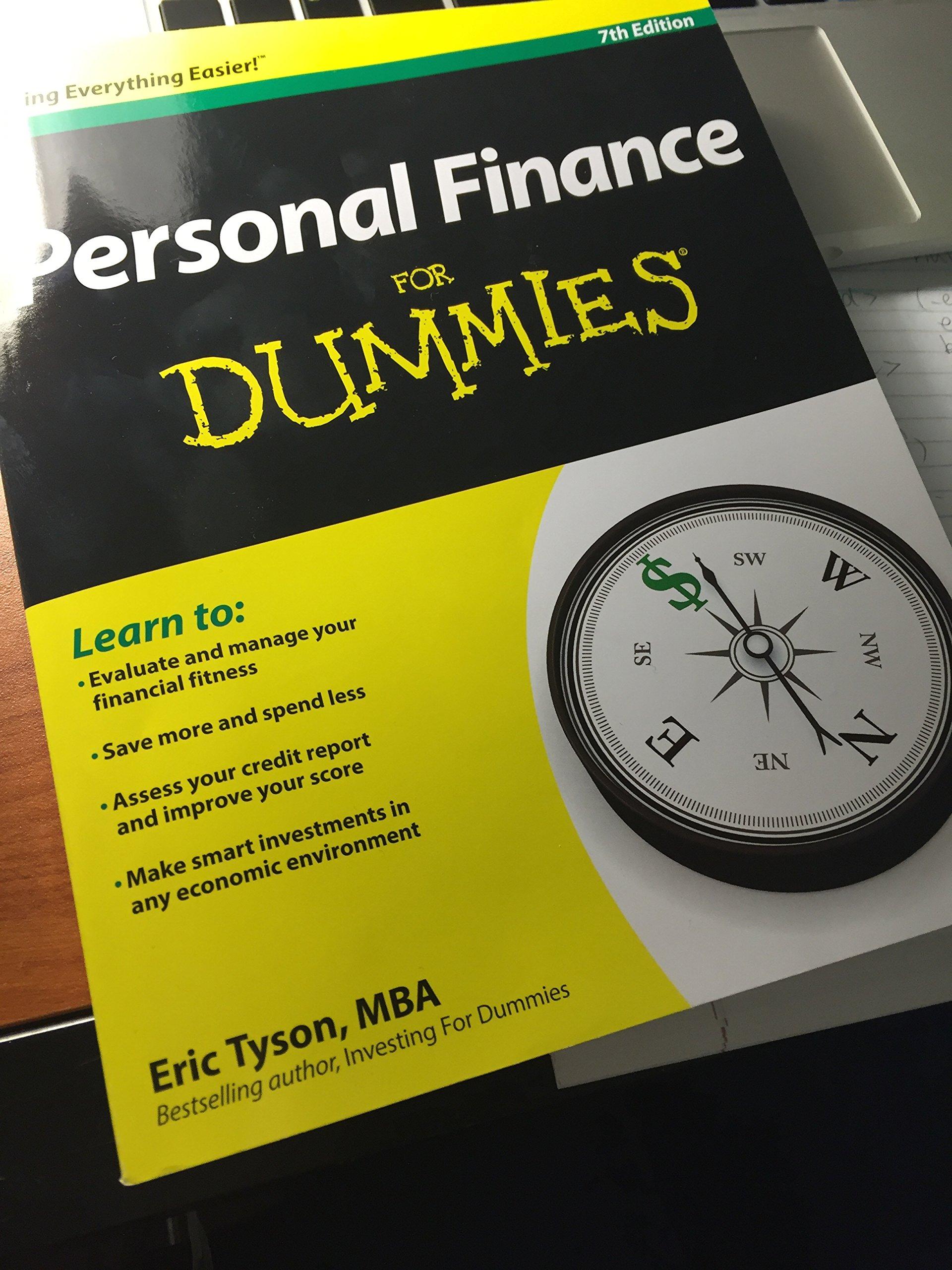 personal finance for dummies 7th edition eric tyson 1118117859, 978-1118117859