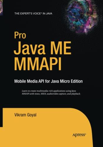 pro java me mmapi mobile media api for java micro edition 1st edition vikram goyal 1484220943, 978-1484220948