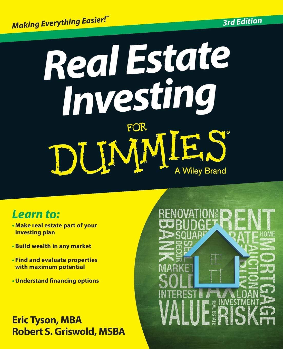 real estate investing for dummies 3rd edition eric tyson, robert s. griswold 1118948211, 978-1118948217