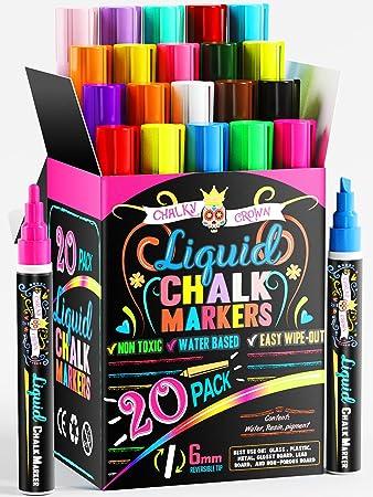 chalky crown bold chalk markers dry erase marker pens ?cc20pkcm chalky crown b086tym8w9