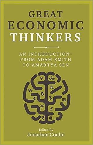great economic thinkers an introduction from adam smith to amartya sen 1st edition jonathan conlin